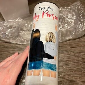 New in Box with Straw Thermal Cup. Hot or Cold Drinks! Besties!